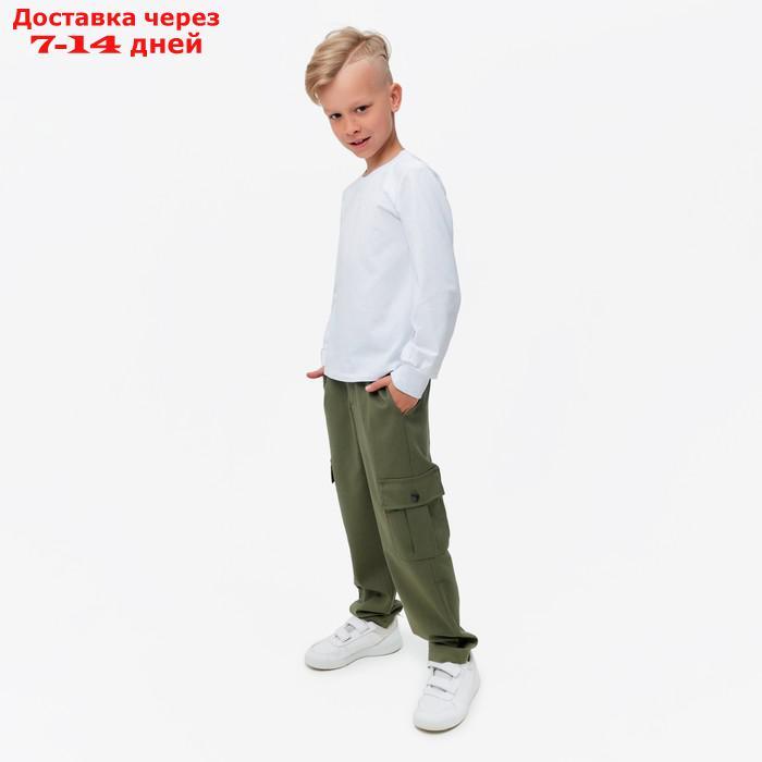 Джемпер (лонгслив) детский MINAKU: Basic line цвет белый, рост 110 - фото 4 - id-p214210231