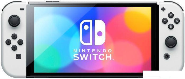 Игровая приставка Nintendo Switch OLED (белый) - фото 2 - id-p213728177