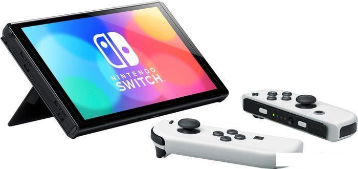 Игровая приставка Nintendo Switch OLED (белый) - фото 4 - id-p213728177