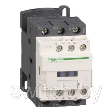 LC1D186BDS207 КОНТАКТОР.3Р,18A,НО+НЗ,24V-,ОГРАН,КОЛЬЦ