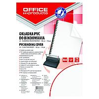 Обложка для переплета "Office Products", A4, пластик, 150 мкм, 100 шт., прозрачный