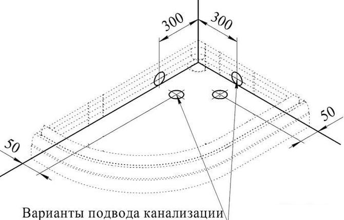 Душевой поддон Radomir 120x80 1-11-0-1-0-008, фото 2