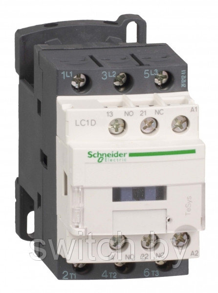 LC1D18F7 КОНТАКТОР D 3Р,18 A,НО+НЗ,110V 50/60 ГЦ,ЗАЖИМ ПОД ВИНТ,
