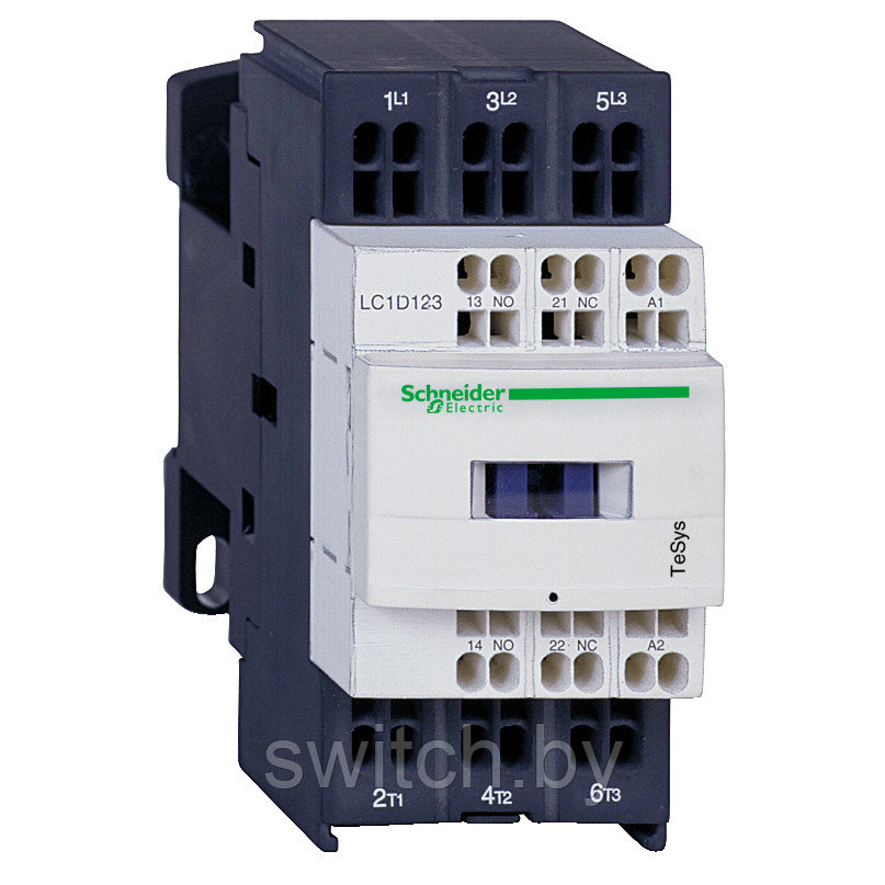 LC1D253P7 КОНТАКТОР D 3Р,25 A,НО+НЗ,230V 50/60 ГЦ,ПРУЖИННЫЙ ЗАЖИМ
