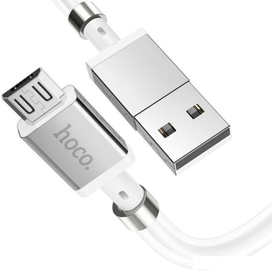 Кабель Hoco U91 Magic Magnetic USB - Micro-USB (1 м, белый) - фото 3 - id-p212950625
