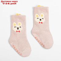 Носки детские махровые со стопперами MINAKU цв.розовый, р-р 10-12 см