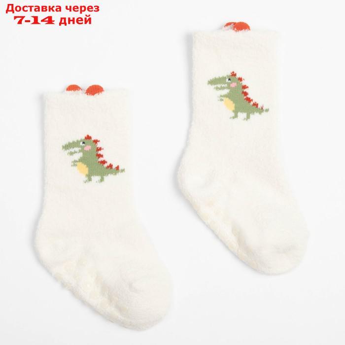 Носки детские махровые со стопперами MINAKU цв.белый, р-р 12-14 см - фото 1 - id-p214210499