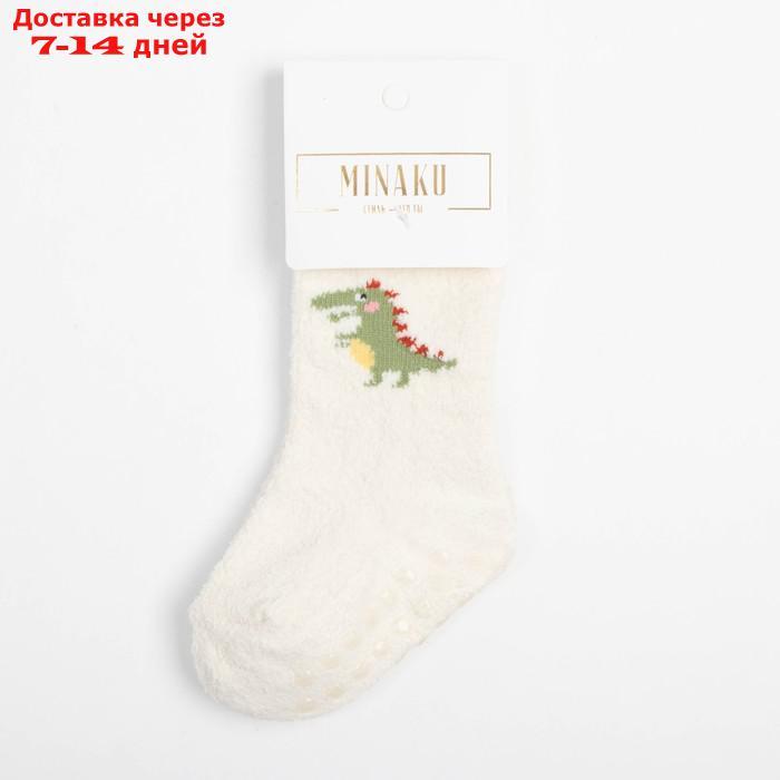 Носки детские махровые со стопперами MINAKU цв.белый, р-р 12-14 см - фото 4 - id-p214210499