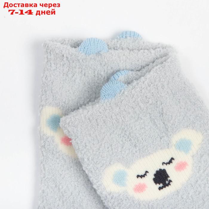 Носки детские махровые со стопперами MINAKU цв.серо-голубой, р-р 12-14 см - фото 2 - id-p214210508