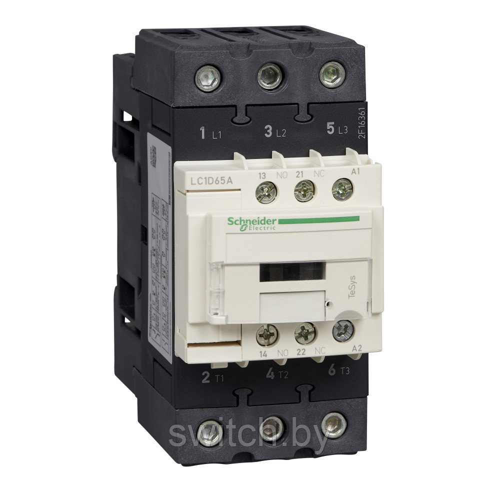 LC1D65AF7TQ 3P КОНТАКТОР AC3 440В 65A КАТУШКА УПР. 110В AC 50/60ГЦ