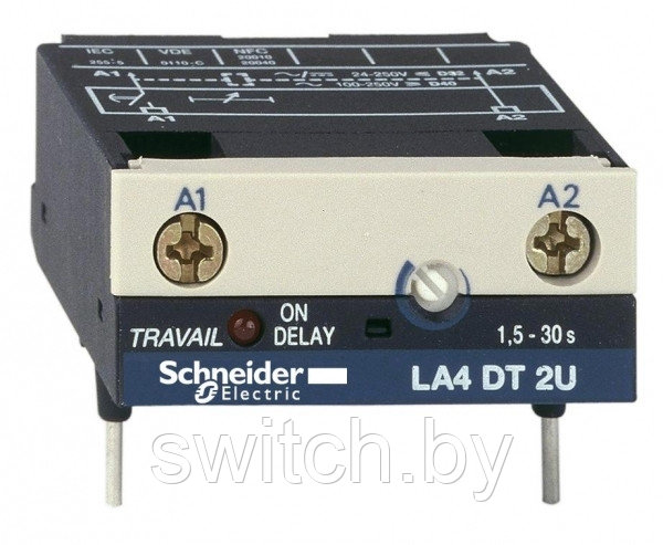 LA4DT0U ЭЛЕКТРОННЫЙ МОДУЛЬ СРАБАТЫВАНИЯ ВРЕМЯ ЗАДЕРЖКИ 0,1-2СЕК AC 24/250V