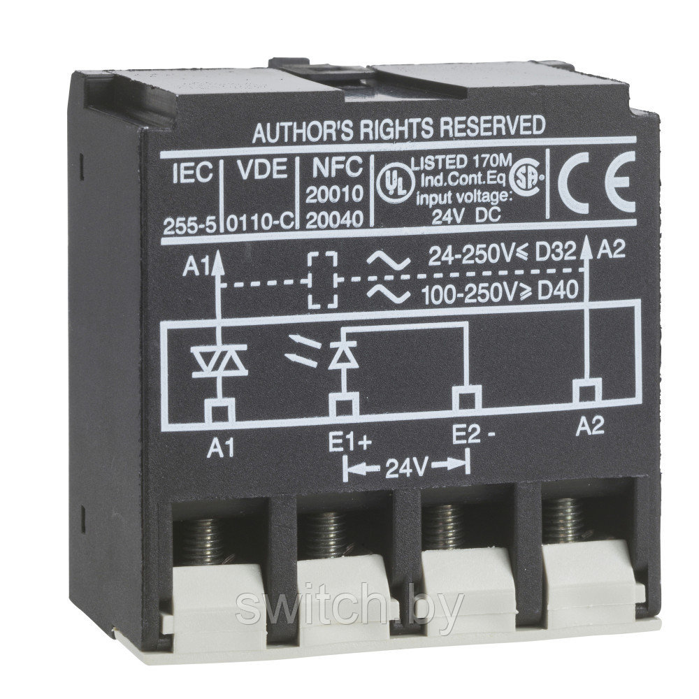 LA4DWB ИНТЕРФЕЙСНЫЙ ТВЕРДОТЕЛЬНЫЙ МОДУЛЬ 24…250V