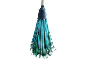 Метла полипропиленовая круглая Люкс Усиленная (5 колец) с черенком