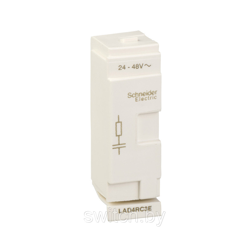 LAD4RC3E МОДУЛЬ ОГРАНИЧЕНИЯ КОММУТАЦИОННЫХ ПЕРЕНАПРЯЖЕНИЙ RC 24…48В D40A ДО D65A EVERLINK