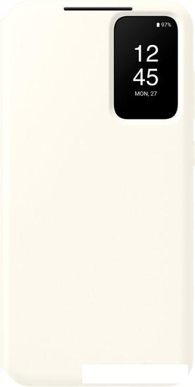 Чехол для телефона Samsung Smart View Wallet Case S23+ (кремовый) - фото 1 - id-p213955038
