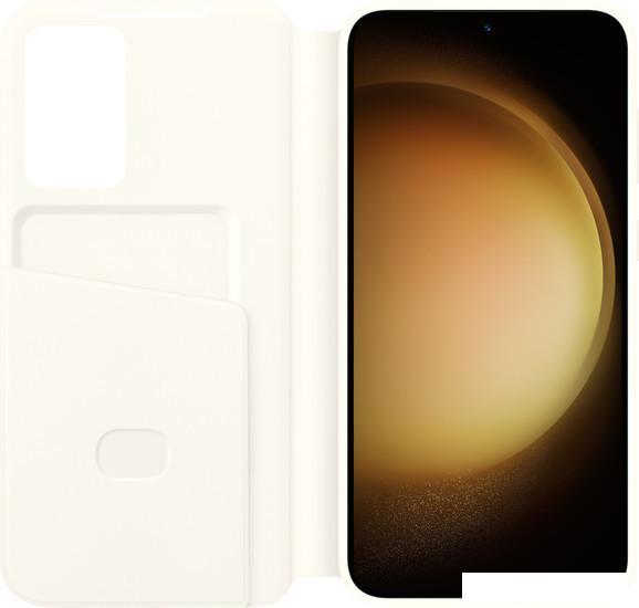 Чехол для телефона Samsung Smart View Wallet Case S23+ (кремовый) - фото 3 - id-p213955038