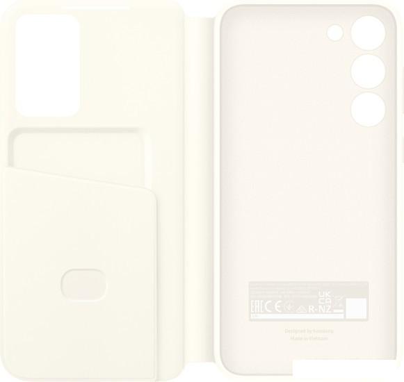 Чехол для телефона Samsung Smart View Wallet Case S23+ (кремовый) - фото 5 - id-p213955038