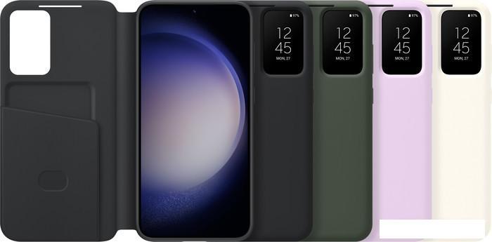 Чехол для телефона Samsung Smart View Wallet Case S23+ (кремовый) - фото 6 - id-p213955038