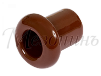 Втулка межстеновая фарфор, цвет - коричневый (2шт/уп), ТМ "МЕЗОНИНЪ" GE70010-04