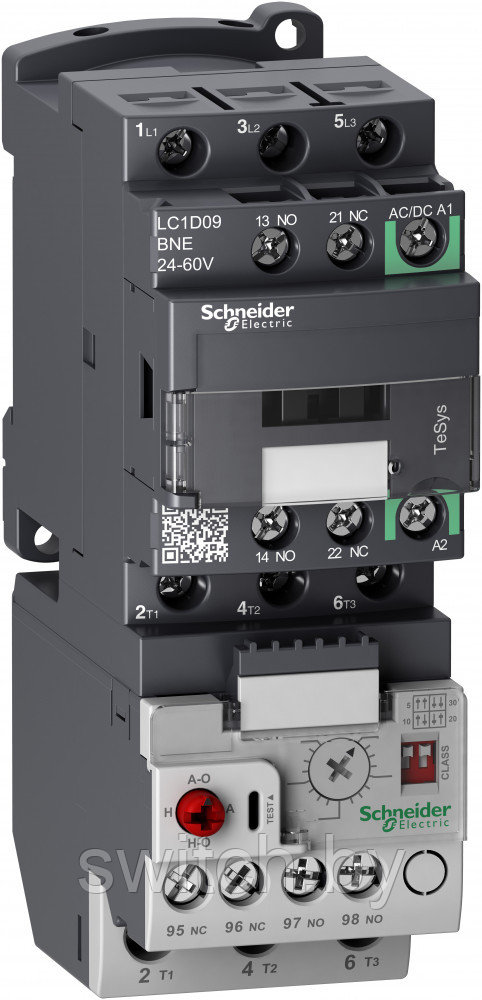 LC1D09BNE КОНТАКТОР D 3P,9A,НО+НЗ,С УНИВЕРСАЛЬНОЙ КАТУШКОЙ УПРАВЛЕНИЯ 24-60BAC/DC - фото 2 - id-p214256944