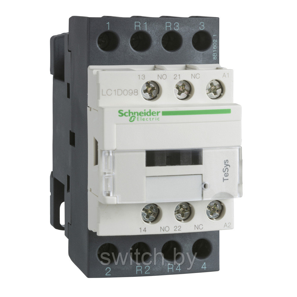 LC1D128B7 КОНТАКТОР D 4P (2НО+2НЗ),АС1 25 А,НО+НЗ,24V 50/60 ГЦ,