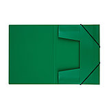Папка на резинке СТАММ А4, 500мкм, пластик, зеленая, фото 4