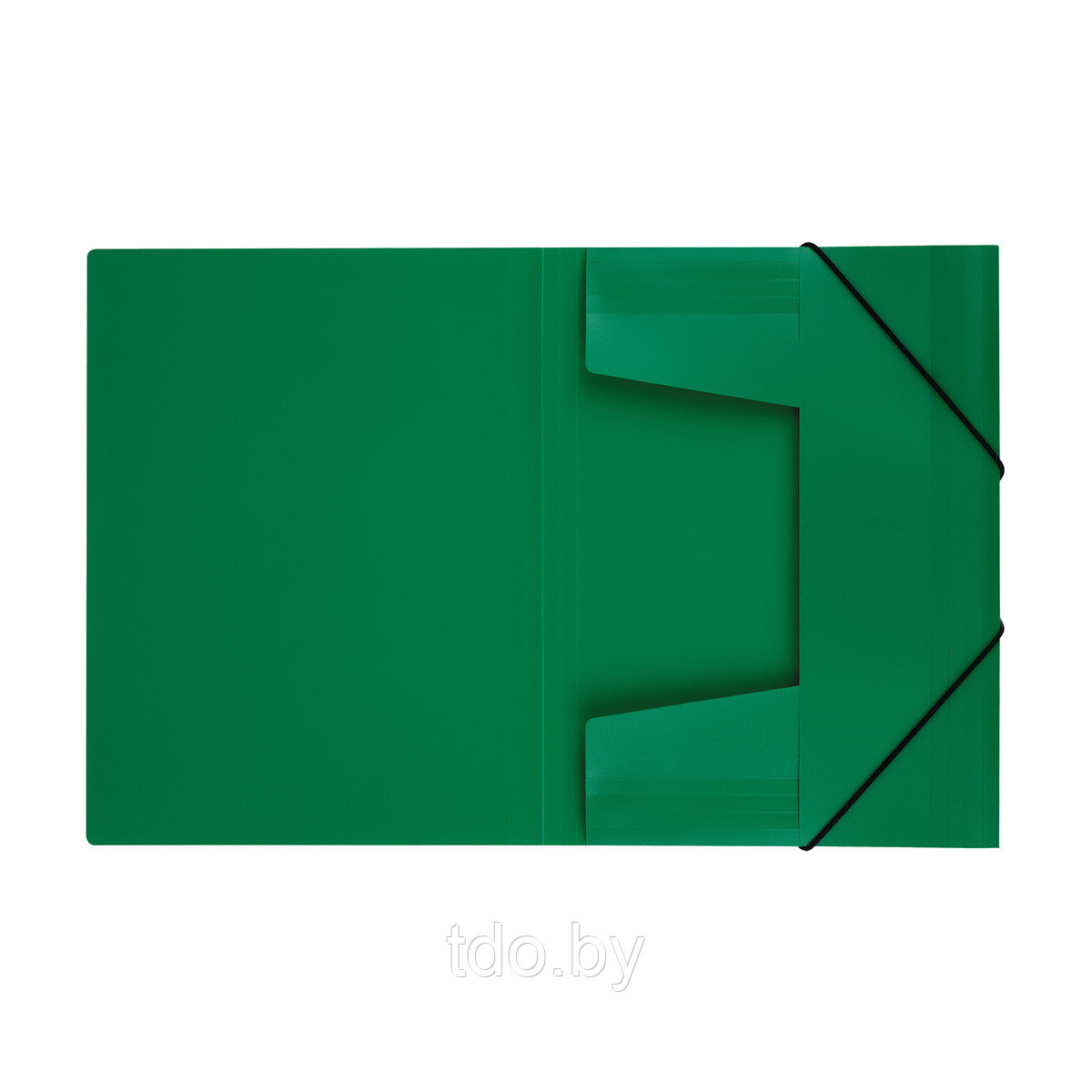 Папка на резинке СТАММ А4, 500мкм, пластик, зеленая - фото 4 - id-p214259278