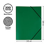 Папка на резинке СТАММ А4, 500мкм, пластик, зеленая, фото 3