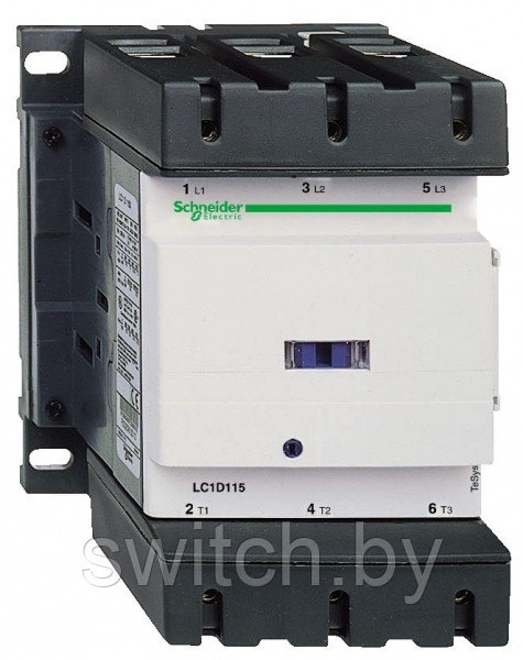 LC1D150B7 КОНТАКТОР D 3Р,150 A,НО+НЗ,24V 50/60 ГЦ,ЗАЖИМ ПОД ВИНТ,
