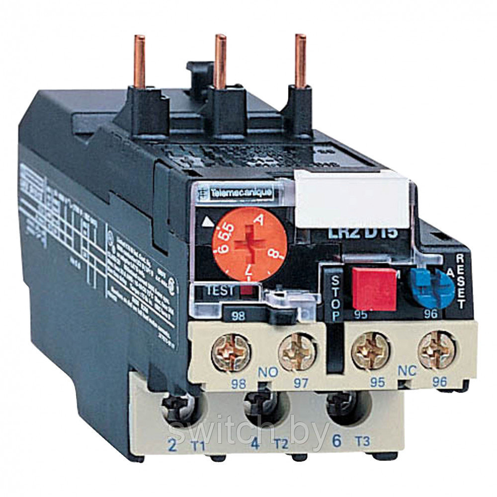LRD1512 ТЕПЛ. РЕЛЕ ПЕРЕГРУЗКИ. 5,5 - 8A КЛАСС 20 С ЗАЖИМОМ ПОД ВИНТ