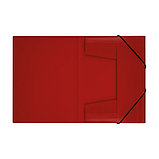 Папка на резинке СТАММ А4, 500мкм, пластик, красная, фото 4