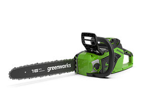 Цепная пила аккумуляторная Greenworks 40V, 40 см, бесщеточная, до 1,8 КВт, без АКБ и ЗУGD40CS