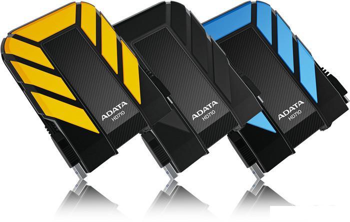 Внешний накопитель ADATA DashDrive Durable HD710 2TB Yellow (AHD710-2TU3-CYL) - фото 2 - id-p213929980
