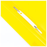 Папка-скоросшиватель пластик. Berlingo, А4, 180мкм, желтая с прозр. верхом, фото 3