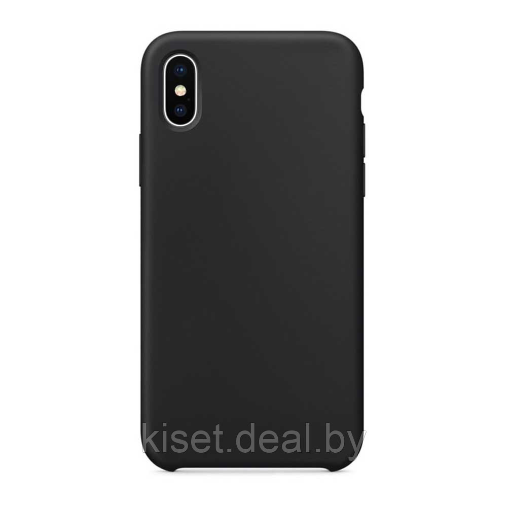 Бампер Silicone Case для iPhone X / Xs черный - фото 1 - id-p189972693