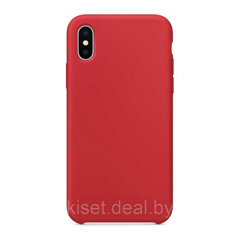 Бампер Silicone Case для iPhone X / Xs красный - фото 1 - id-p189972695