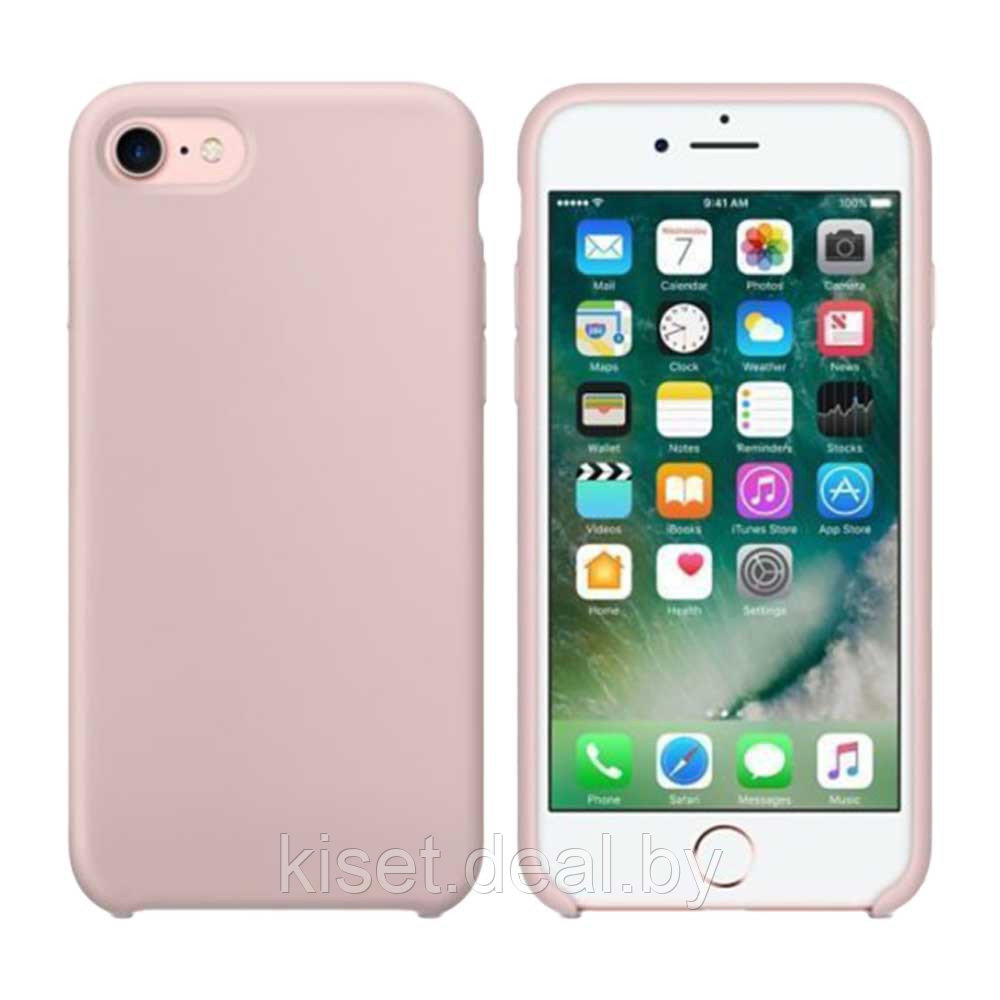 Бампер Silicone Case для iPhone 7 / 8 / SE 2020 / 2022 розовый песок - фото 2 - id-p190318545