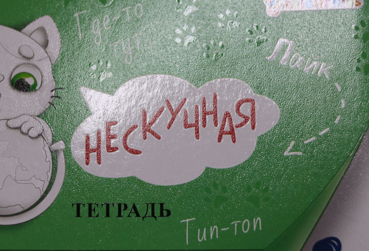 Тетрадь школьная А5, 12 л. на скобе «Нескучная тетрадь» 163*210 мм, линия, «Кошачья» - фото 2 - id-p214259696