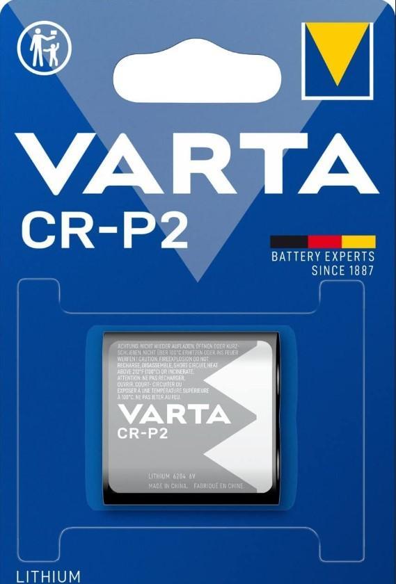 Батарейка Varta CR-P2 BL1 Lithium 6V (6204) (1/10/100) (1 шт.) - фото 1 - id-p214265155