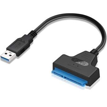 Кабель-адаптер ORIENT UHD-502N, USB 3.2 Gen1 (USB 3.0) для SSD & HDD 2.5" SATA 6GB/s (JMS578, поддержка UASP), - фото 1 - id-p214260560