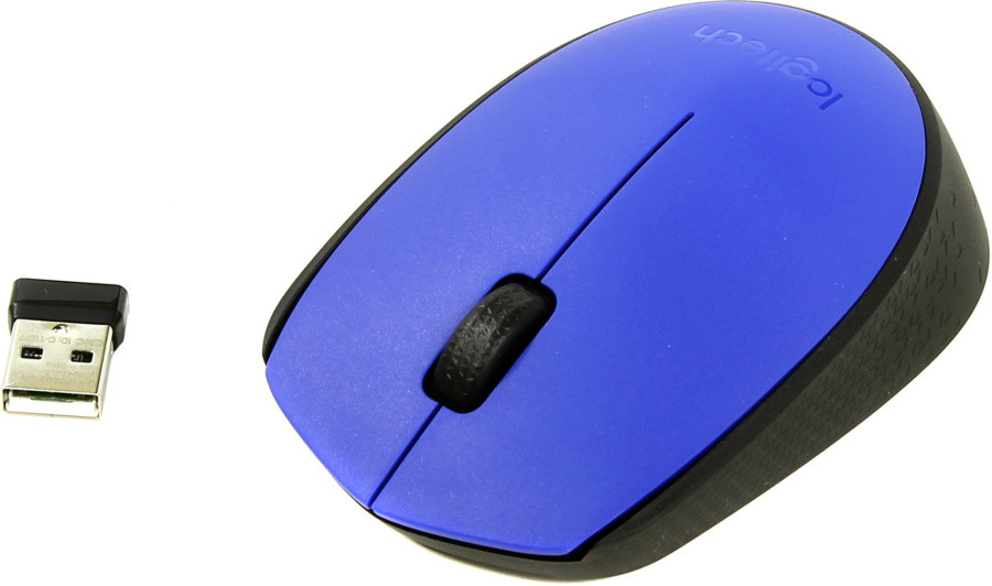 Манипулятор Logitech M171 Wireless Mouse (RTL) USB 3btn+Roll 910-004644/910-004640, Синий - фото 1 - id-p214263243