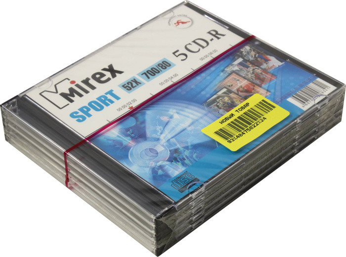Диск CD-R Mirex 700Mb 52x уп. 5 шт 208341 - фото 1 - id-p214274076