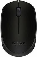 Мышь Logitech B170 черный оптическая (1000dpi) беспроводная USB для ноутбука (2but)