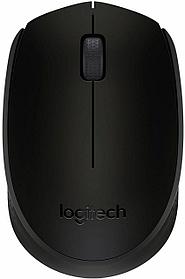 Мышь Logitech B170 черный оптическая (1000dpi) беспроводная USB для ноутбука (2but)