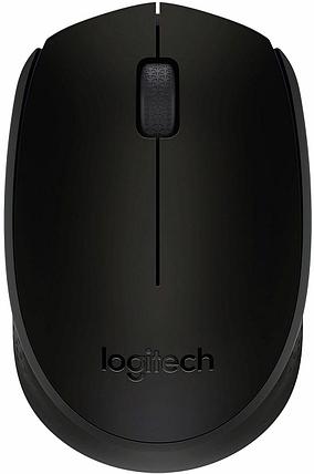 Мышь Logitech B170 черный оптическая (1000dpi) беспроводная USB для ноутбука (2but), фото 2