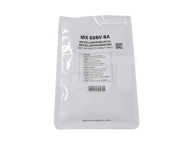 Девелопер MX-60NVBA для SHARP MX-3050N/4050N/5070N/C3081R/C5081D (CET) Black, 200г, 500000 стр., CET171009 - фото 1 - id-p214265297