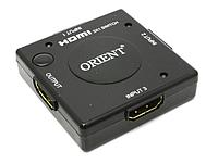 Переключатель Orient HS0301L(+) HDMI Switcher (3in - 1out 1.3b)