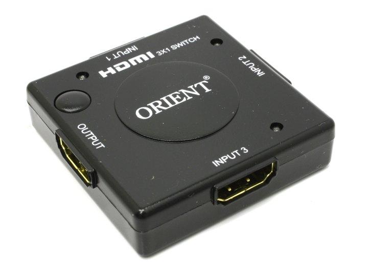 Переключатель Orient HS0301L(+) HDMI Switcher (3in - 1out 1.3b) - фото 1 - id-p214260847