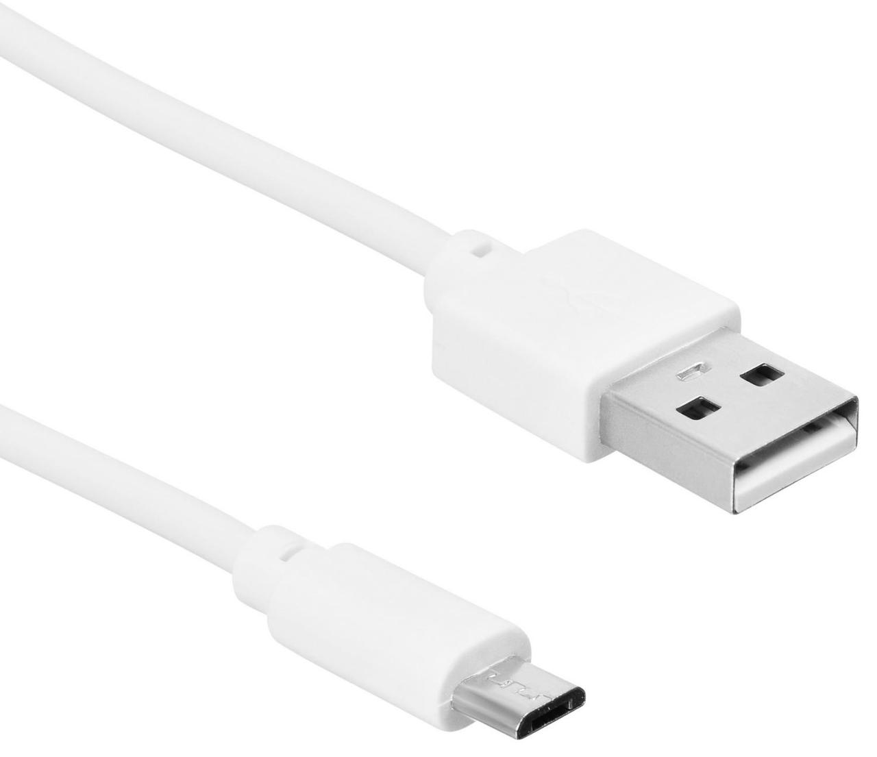 Кабель SunWind USB (m)-micro USB (m) 1м белый - фото 1 - id-p214270247