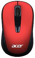 Мышь Acer OMR136 ZL.MCEEE.01J красный оптическая (1000dpi) беспроводная USB для ноутбука (3but)